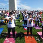 First International Day of Yoga Celebrated in Washington