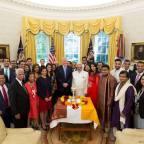 President Trump celebrates Diwali by lighting ‘diya’ in Oval Office