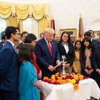 President Donald Trump greets Indians on Diwali, a festival that ushers in new beginnings