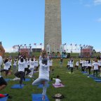 Indian Embassy celebrates eighth International Yoga Day at Washington Monument